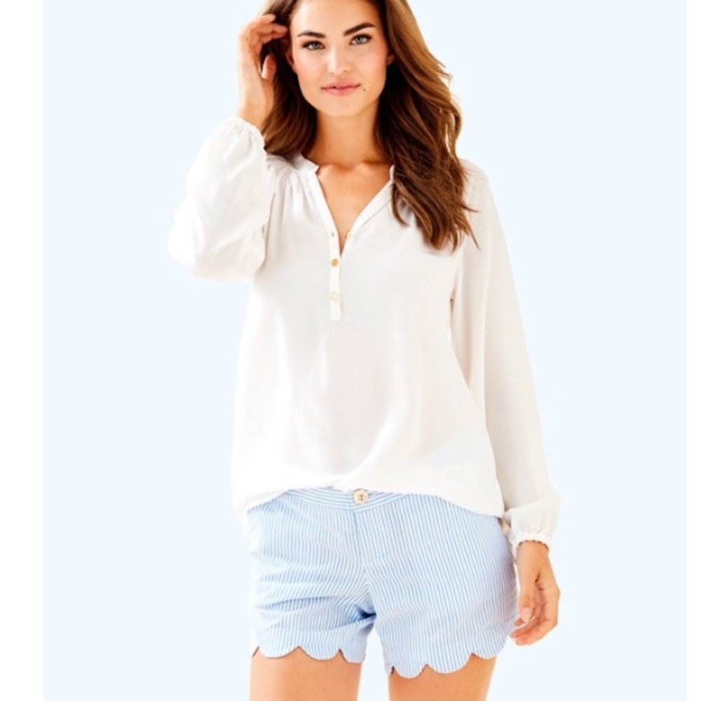 Striped & Scalloped Lilly Pulitzer Short